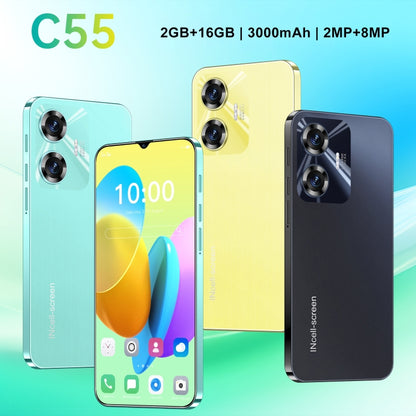 C55 / SDT80, 2GB+16GB, Face Identification, 6.28 inch Screen Android 8.1 MTK6737 Quad Core, Network: 4G, Dual SIM (Black) -  by PMC Jewellery | Online Shopping South Africa | PMC Jewellery | Buy Now Pay Later Mobicred