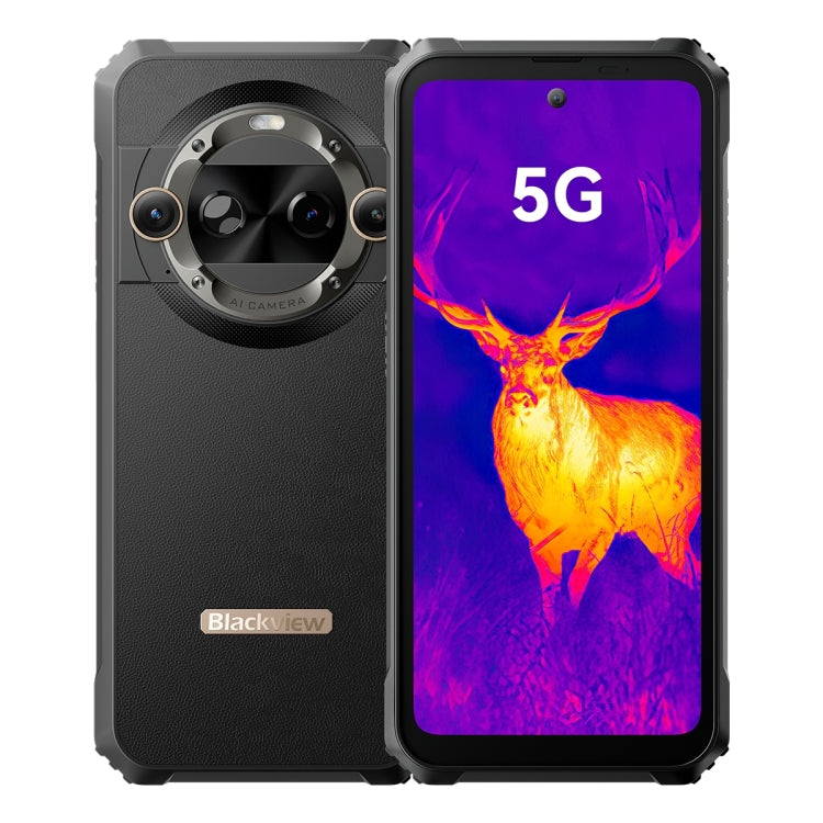 Blackview BL9000 Pro 5G, Thermal Imaging Camera, 12GB+512GB, IP68/IP69K/MIL-STD-810H, 6.78 inch Android 14 MediaTek Dimensity 8020 Octa Core, Network: 5G, NFC, OTG (Black) - Blackview by Blackview | Online Shopping South Africa | PMC Jewellery | Buy Now Pay Later Mobicred