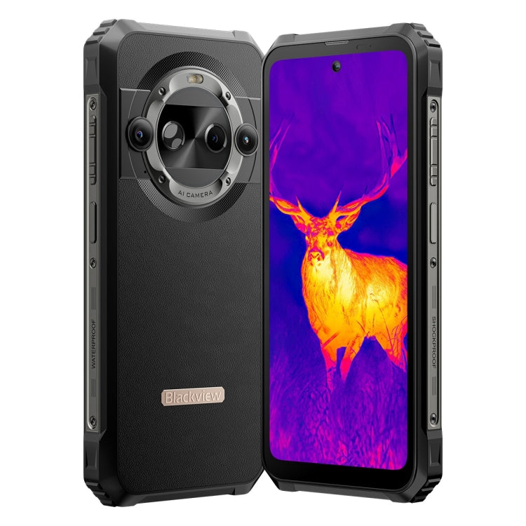 Blackview BL9000 Pro 5G, Thermal Imaging Camera, 12GB+512GB, IP68/IP69K/MIL-STD-810H, 6.78 inch Android 14 MediaTek Dimensity 8020 Octa Core, Network: 5G, NFC, OTG (Black) - Blackview by Blackview | Online Shopping South Africa | PMC Jewellery | Buy Now Pay Later Mobicred