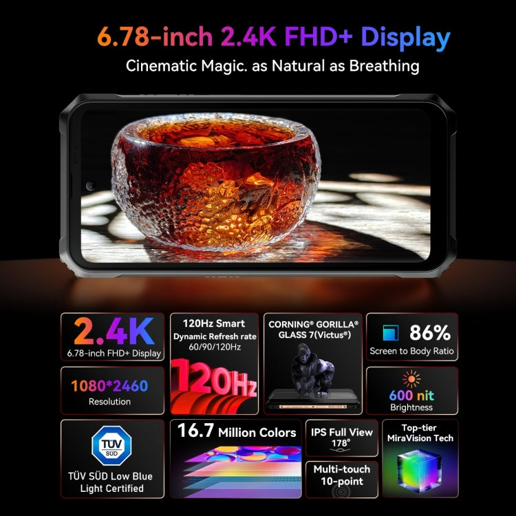 Blackview BL9000 Pro 5G, Thermal Imaging Camera, 12GB+512GB, IP68/IP69K/MIL-STD-810H, 6.78 inch Android 14 MediaTek Dimensity 8020 Octa Core, Network: 5G, NFC, OTG (Black) - Blackview by Blackview | Online Shopping South Africa | PMC Jewellery | Buy Now Pay Later Mobicred