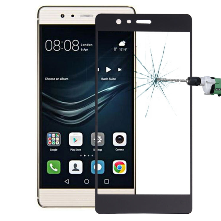 For Huawei  P9 0.26mm 9H Surface Hardness Explosion-proof Silk-screen Tempered Glass Full Screen Film (Black) - Huawei Tempered Glass by PMC Jewellery | Online Shopping South Africa | PMC Jewellery