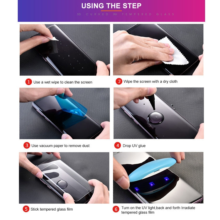 UV Liquid Curved Full Glue Tempered Glass for OnePlus 7 Pro - OnePlus Tempered Glass by PMC TechLife | Online Shopping South Africa | PMC TechLife | Buy Now Pay Later Mobicred