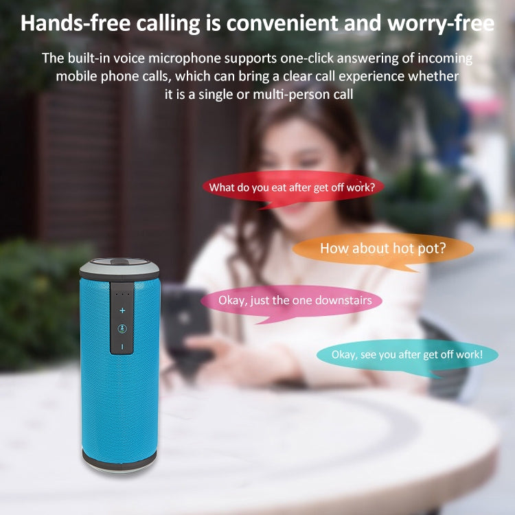 W-KING X6 Portable Waterproof Bluetooth 4.0 Stereo Speaker(Blue) - free shipping - PMC Jewellery - Order now!