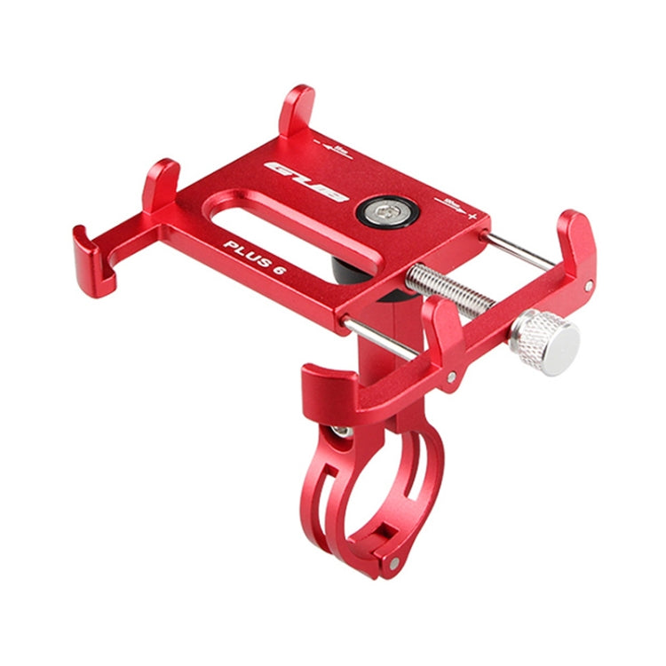 GUB Plus 6 Aluminum Alloy MTB Bike Bicycle Phone Holder(Red) - Holders by GUB | Online Shopping South Africa | PMC Jewellery | Buy Now Pay Later Mobicred