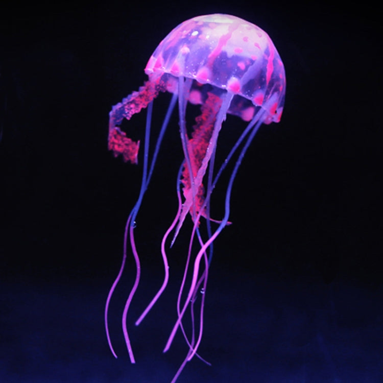 Aquarium Articles Decoration Silicone Simulation Fluorescent Sucker Jellyfish, Size: 5*17cm(Pink) - free shipping - PMc TechLife - Order now!