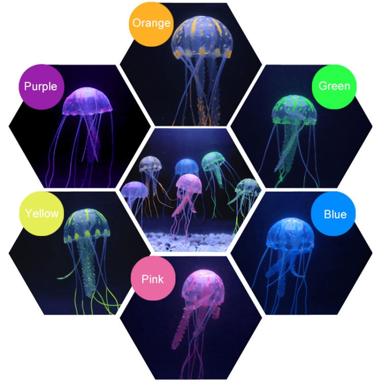 Aquarium Articles Decoration Silicone Simulation Fluorescent Sucker Jellyfish, Size: 5*17cm(Pink) - free shipping - PMc TechLife - Order now!