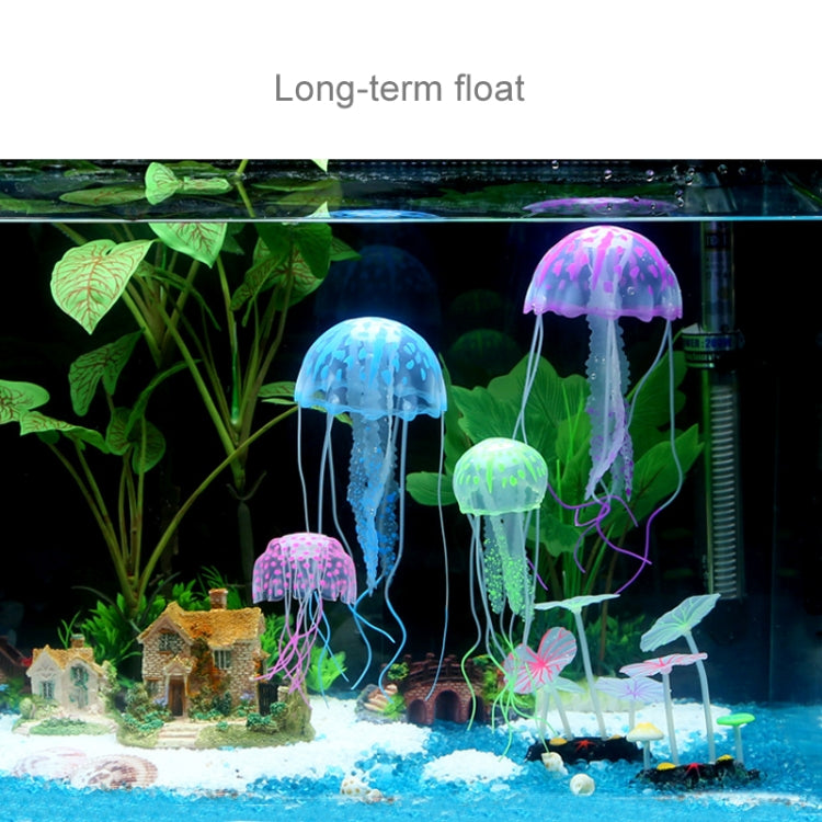 Aquarium Articles Decoration Silicone Simulation Fluorescent Sucker Jellyfish, Size: 8*20cm(Orange) - free shipping - PMc TechLife - Order now!
