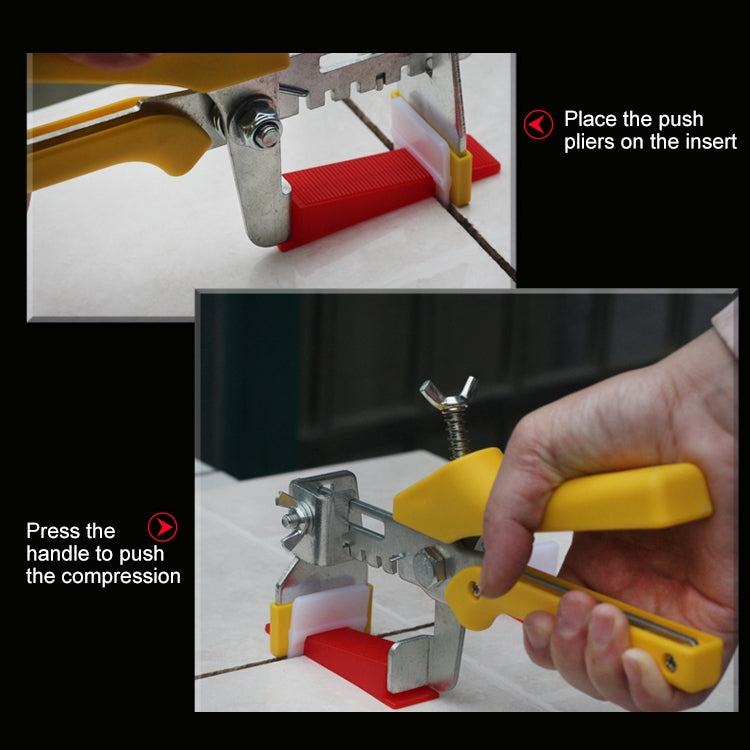 100 PCS Tile Floor Locator Insert Tile Leveler Wedge Leveling Machine for Plate Flattening System Aid Tool OG6480 - Clamps by PMC TechLife | Online Shopping South Africa | PMC TechLife