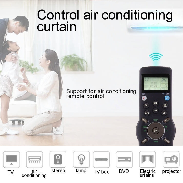 CHUNGHOP RM-L991 Universal LCD Remote Controller with Learning Function for TV VCR SAT CBL DVD CD A/C - Universal by CHUNGHOP | Online Shopping South Africa | PMC TechLife | Buy Now Pay Later Mobicred