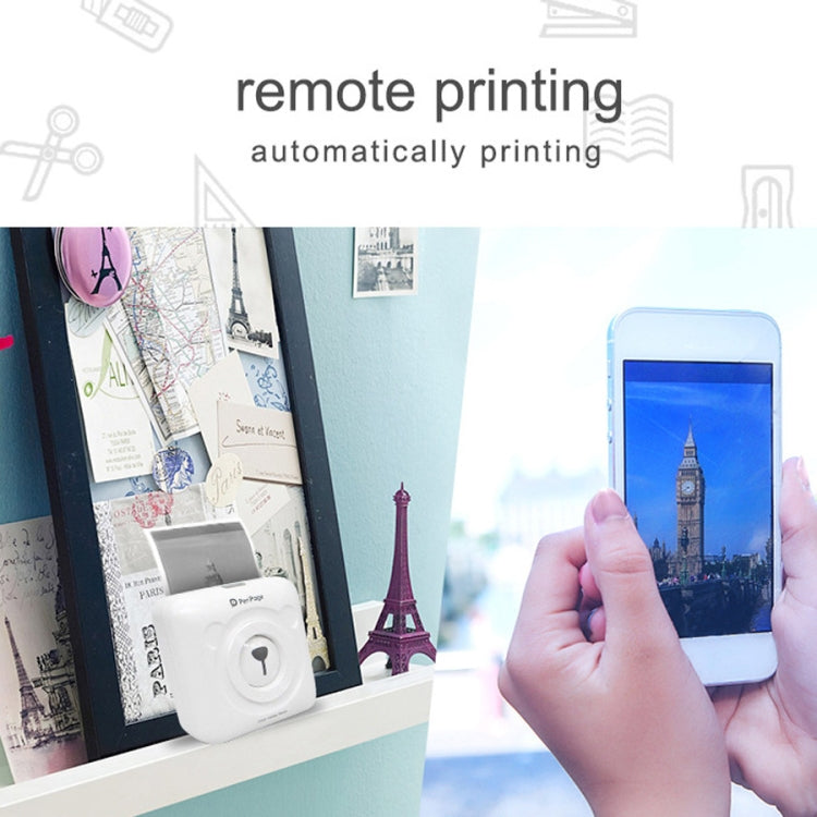 Peripage A6 Portable Inkless Pocket Thermal Bluetooth Printer(White) - Printer by PMC TechLife | Online Shopping South Africa | PMC TechLife | Buy Now Pay Later Mobicred
