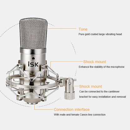 ISK BM-800 Sound Recording Microphone Condenser Mic for Studio and Broadcasting - Microphone by PMC Jewellery | Online Shopping South Africa | PMC Jewellery | Buy Now Pay Later Mobicred