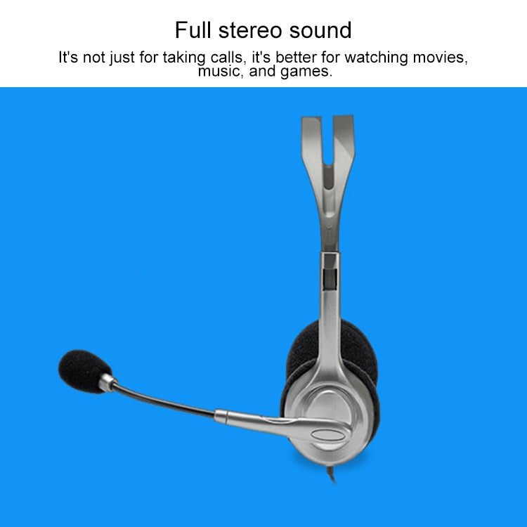 Logitech H110 Dual 3.5mm Audio Plugs Stereo Headset - free shipping - PMC Jewellery - Order now!