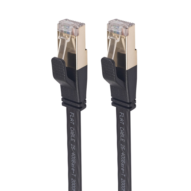 CAT8-2 Double Shielded CAT8 Flat Network LAN Cable, Length: 1m - Lan Cable and Tools by PMC TechLife | Online Shopping South Africa | PMC TechLife