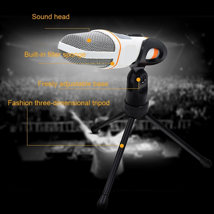 Yanmai SF666 Professional Condenser Sound Recording Microphone with Tripod Holder, Cable Length: 1.3m, Compatible with PC and Mac for Live Broadcast Show, KTV, etc.(Gold) - Microphone by Yanmai | Online Shopping South Africa | PMC TechLife | Buy Now Pay Later Mobicred