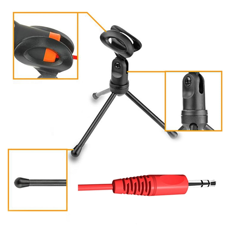 Yanmai SF666 Professional Condenser Sound Recording Microphone with Tripod Holder, Cable Length: 1.3m, Compatible with PC and Mac for Live Broadcast Show, KTV, etc.(Gold) - Microphone by Yanmai | Online Shopping South Africa | PMC TechLife | Buy Now Pay Later Mobicred