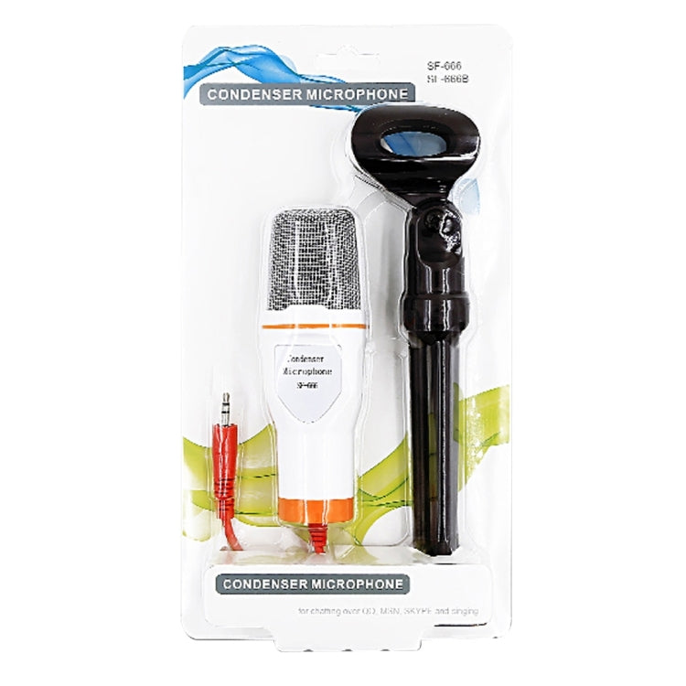 Yanmai SF666 Professional Condenser Sound Recording Microphone with Tripod Holder, Cable Length: 1.3m, Compatible with PC and Mac for Live Broadcast Show, KTV, etc.(Gold) - Microphone by Yanmai | Online Shopping South Africa | PMC TechLife | Buy Now Pay Later Mobicred