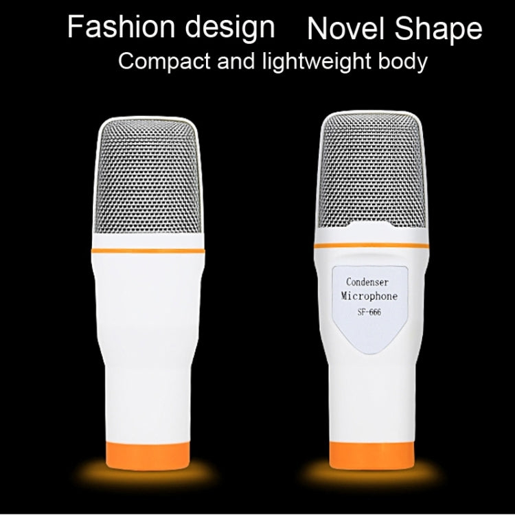 Yanmai SF666 Professional Condenser Sound Recording Microphone with Tripod Holder, Cable Length: 1.3m, Compatible with PC and Mac for Live Broadcast Show, KTV, etc.(Gold) - Microphone by Yanmai | Online Shopping South Africa | PMC TechLife | Buy Now Pay Later Mobicred