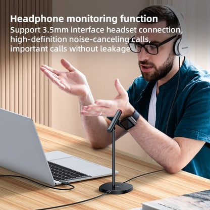 YESIDO KR18 360 Degree Omnidirectional Desktop Noise USB Canceling Microphone - Microphone by Yesido | Online Shopping South Africa | PMC Jewellery | Buy Now Pay Later Mobicred