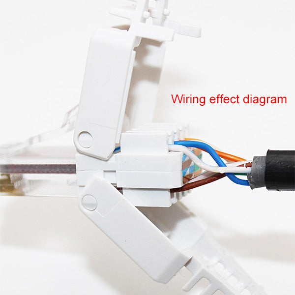 Tool-free Crimping RJ-45 Connector Modular Plug, Short Version UTP Cat6 - Lan Cable and Tools by PMC TechLife | Online Shopping South Africa | PMC TechLife