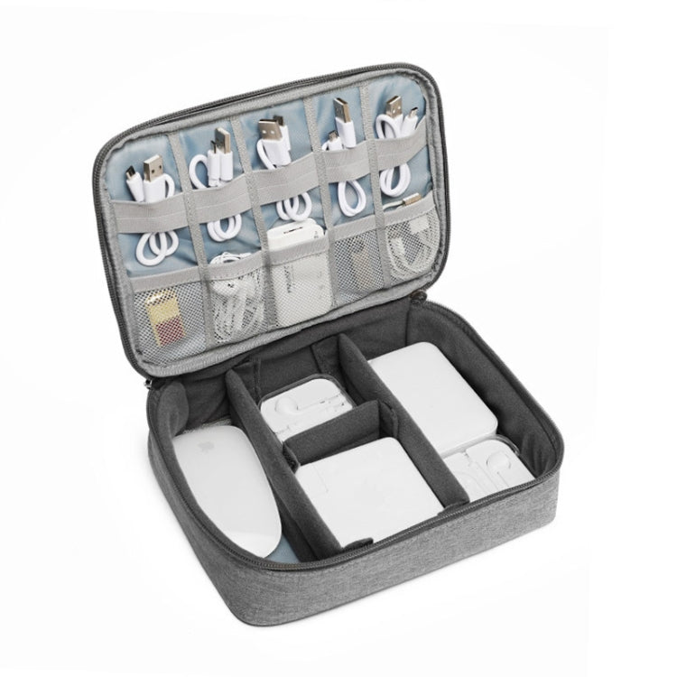 Multi-function Headphone Charger Data Cable Storage Bag, Single Layer Storage Bag, Size: 23x16x7cm(Black) - Other by PMC TechLife | Online Shopping South Africa | PMC TechLife | Buy Now Pay Later Mobicred