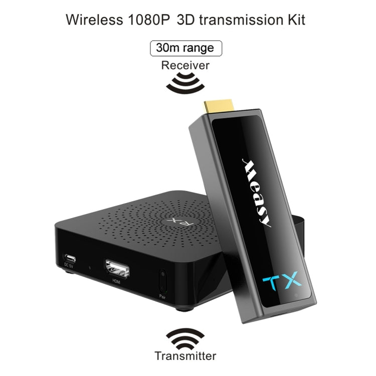 Measy W2H Mini2 60GHz Full HD 1080P Wireless 3D Transmission Kit, Transmission Distance: 30m, US Plug - Set Top Box & Accessories by Measy | Online Shopping South Africa | PMC Jewellery | Buy Now Pay Later Mobicred