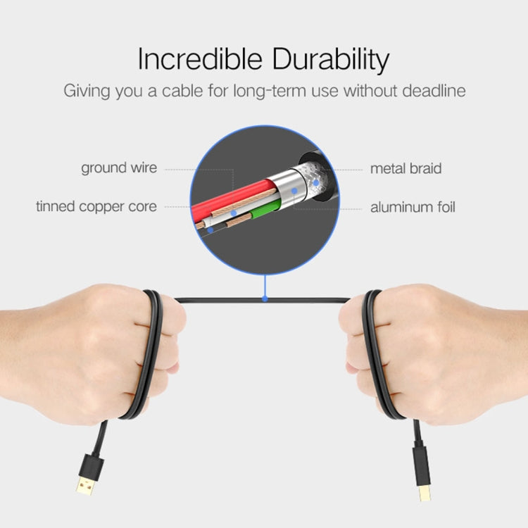 UGREEN USB 2.0 Gold-plated Printer Cable Data Cable, For Canon, Epson, HP, Cable Length: 1.5m - USB Cable by UGREEN | Online Shopping South Africa | PMC TechLife | Buy Now Pay Later Mobicred
