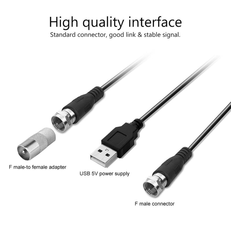 USB Connector Signal Booster Amplifier + IEC Converter Head - DVB-T & Simulation Antenna by PMC TechLife | Online Shopping South Africa | PMC TechLife | Buy Now Pay Later Mobicred