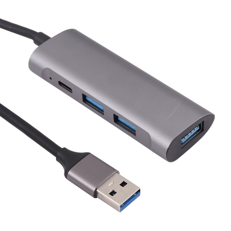 U-811 4 in 1 USB 3.0 to 3 USB 3.0 + USB-C / Type-C Ports HUB Docking Station - USB 3.0 HUB by PMC TechLife | Online Shopping South Africa | PMC TechLife | Buy Now Pay Later Mobicred