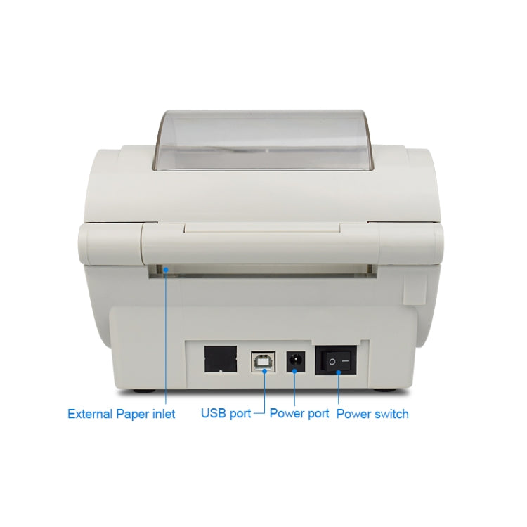 POS-9210 110mm USB +  Bluetooth POS Receipt Thermal Printer Express Delivery Barcode Label Printer, US Plug(White) - Receipt Printers by PMC Jewellery | Online Shopping South Africa | PMC Jewellery | Buy Now Pay Later Mobicred