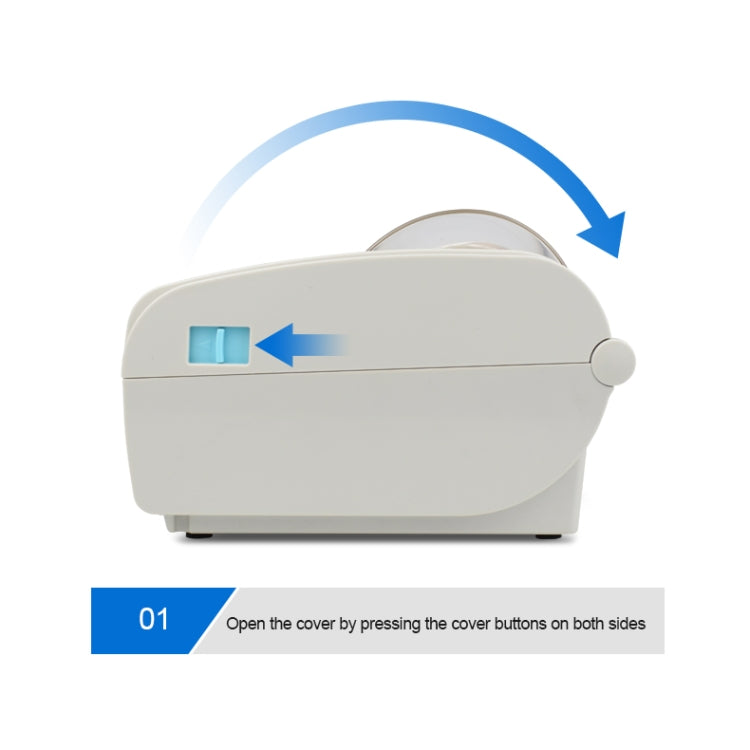POS-9210 110mm USB +  Bluetooth POS Receipt Thermal Printer Express Delivery Barcode Label Printer, US Plug(White) - Receipt Printers by PMC Jewellery | Online Shopping South Africa | PMC Jewellery | Buy Now Pay Later Mobicred