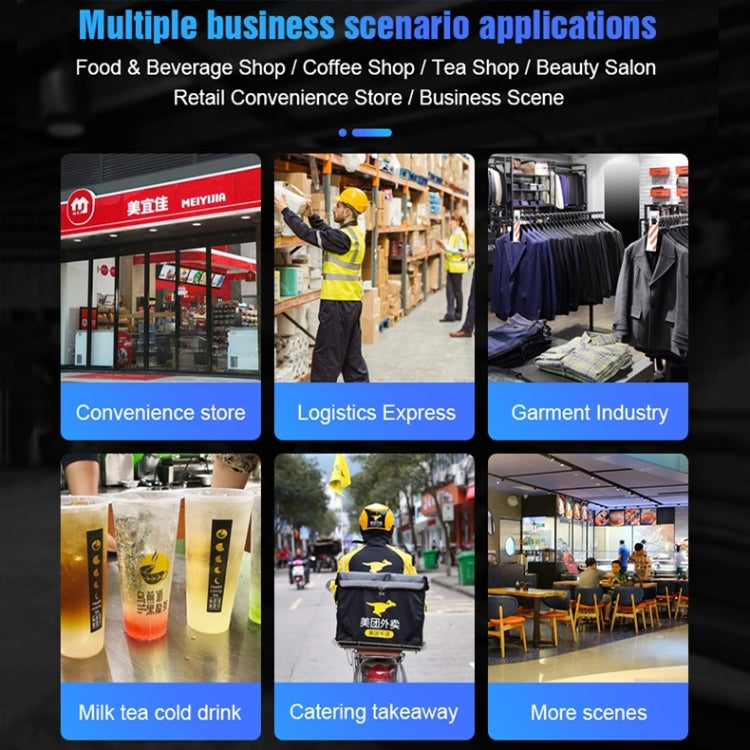 POS-6000 4G Version 1GB+8GB 58mm PDA Handheld 5.5 inch QR Code Android Smart POS Teminal Scanner Printer, UK Plug - Printer by PMC TechLife | Online Shopping South Africa | PMC TechLife | Buy Now Pay Later Mobicred