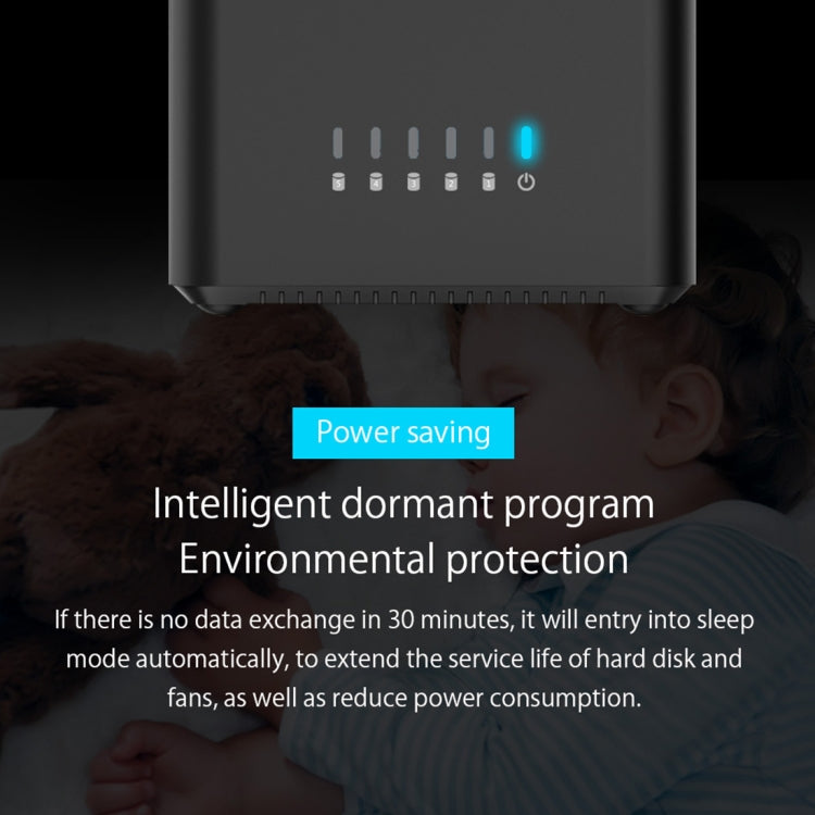 ORICO DS500C3 3.5 inch 5 Bay Magnetic-type USB-C / Type-C Hard Drive Enclosure with Blue LED Indicator - HDD Enclosure by ORICO | Online Shopping South Africa | PMC TechLife | Buy Now Pay Later Mobicred