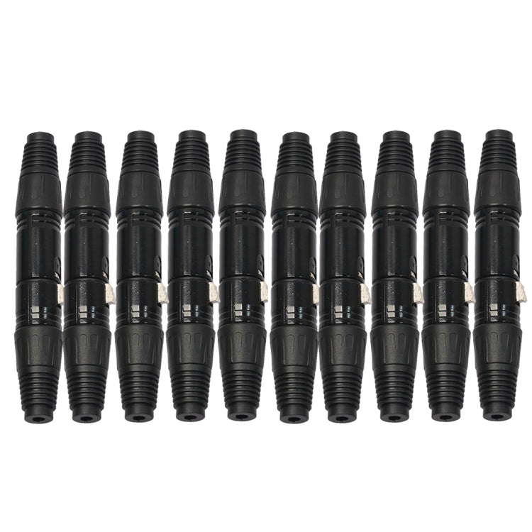 10 Pairs 3 Pin XLR Plug Male + Female Jack Mic Jack Plug Socket Connector - Microphone Audio Cable & Connector by PMC TechLife | Online Shopping South Africa | PMC TechLife
