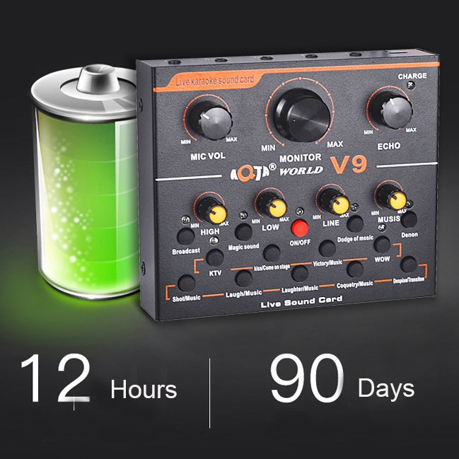 V9 Live Broadcasting Equipment Webcast Entertainment Streamer Sound Card - Microphone by PMC TechLife | Online Shopping South Africa | PMC TechLife | Buy Now Pay Later Mobicred