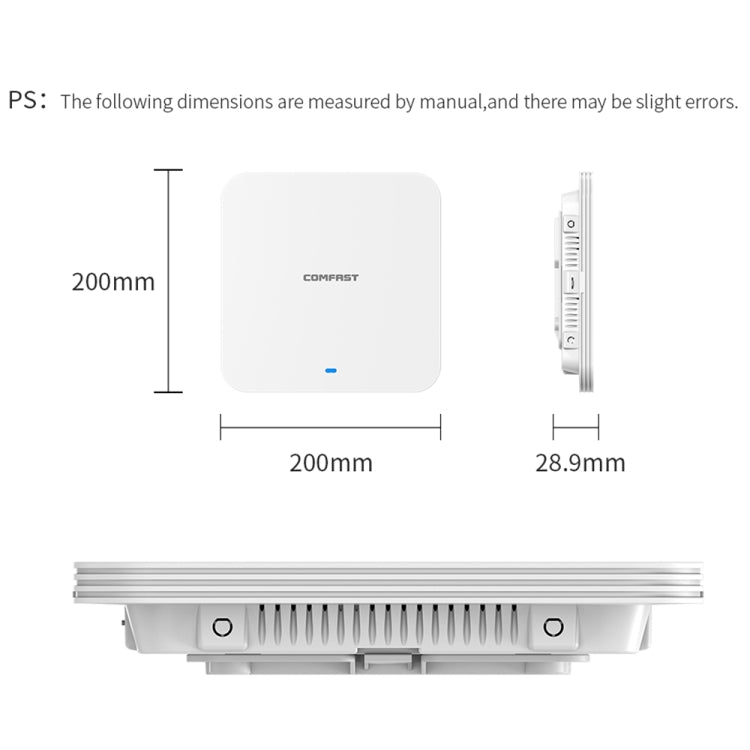 COMFAST CF-E395AX 3000Mbps WiFi6 2.4G & 5.8GHz Dual Band Indoor Wireless Ceiling AP - free shipping - PMC Jewellery - Order now!