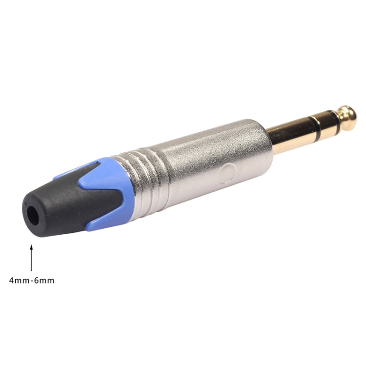 10 PCS TC203N 6.35mm Gold-plated Audio Stereo Connector Welding Plug - free shipping - PMC Jewellery - Order now!