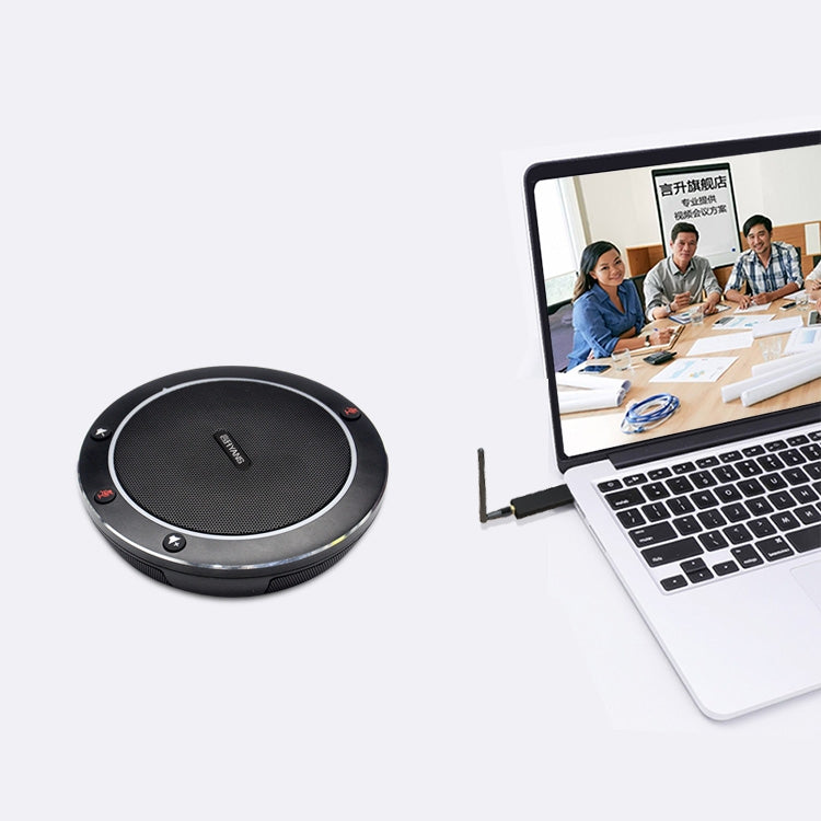 YANS YS-M86 Video Conference Wireless Omnidirectional Microphone(Black) - Microphone by PMC TechLife | Online Shopping South Africa | PMC TechLife | Buy Now Pay Later Mobicred