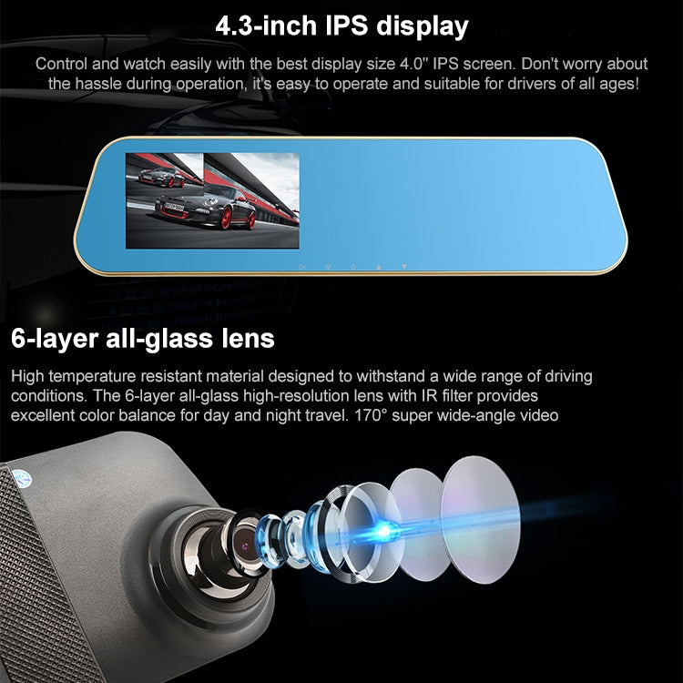 Anytek N8 1080P 4.5 inch IPS Screen Car DVR Driving Recorder - free shipping - PMC TechLife - Order now!