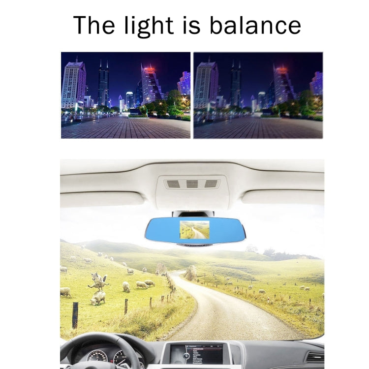 G835 HD 1080P 4.3 inch Screen Display Rearview Mirror Vehicle DVR, Generalplus 2248, 2 Cameras 170 Degree Wide Angle Viewing, Support HDR Recording / Motion Detection Function - Car DVRs by PMC TechLife | Online Shopping South Africa | PMC TechLife | Buy Now Pay Later Mobicred