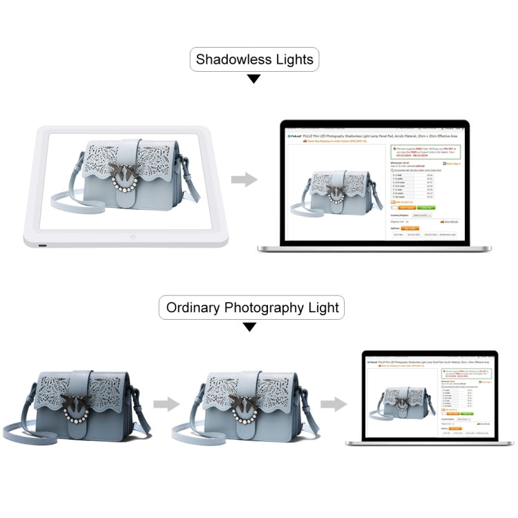 PULUZ 25cm Folding Portable High CRI Ring LED Photo Lighting Studio Tent Box + Shadowless Light Lamp Panel Pad with 12 Colors Backdrops, Size: 25cm x 25cm x 25cm(Black) -  by PULUZ | Online Shopping South Africa | PMC Jewellery | Buy Now Pay Later Mobicred