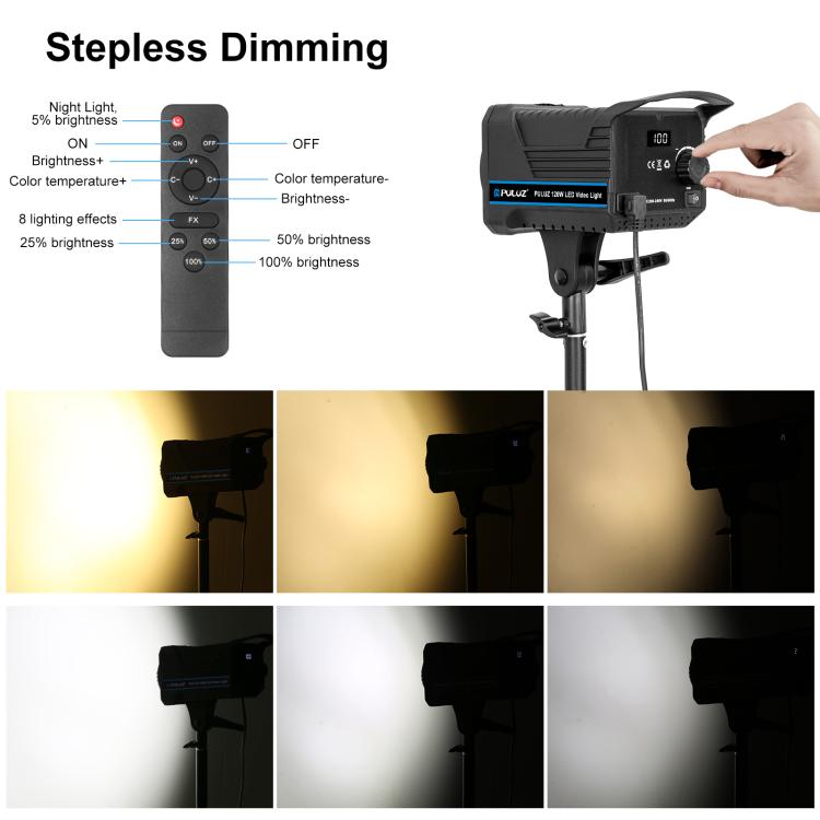 PULUZ 220V 120W Studio Video Light + 2.8m Light Holder + 65cm Foldable Lantern Softbox Photography Kit(UK Plug) - free shipping - PMC TechLife - Order now!