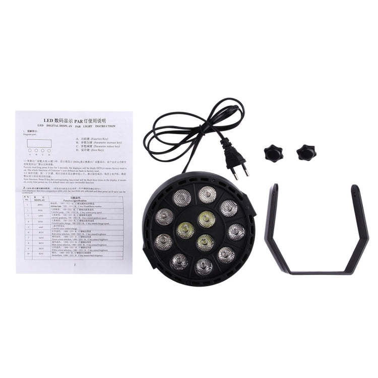KD-12W 12 LED PAR Light Stage Light, with LED Display, Master / Slave / DMX512 / Auto Run Modes, US Plug - Stage Lighting by PMc TechLife | Online Shopping South Africa | PMc TechLife | Buy Now Pay Later Mobicred