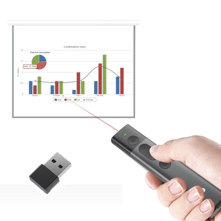 DOOSL DSIT036 Red Laser Pointer 2.4GHz Wireless Presenter PowerPoint Clicker - free shipping - PMC Jewellery - Order now!