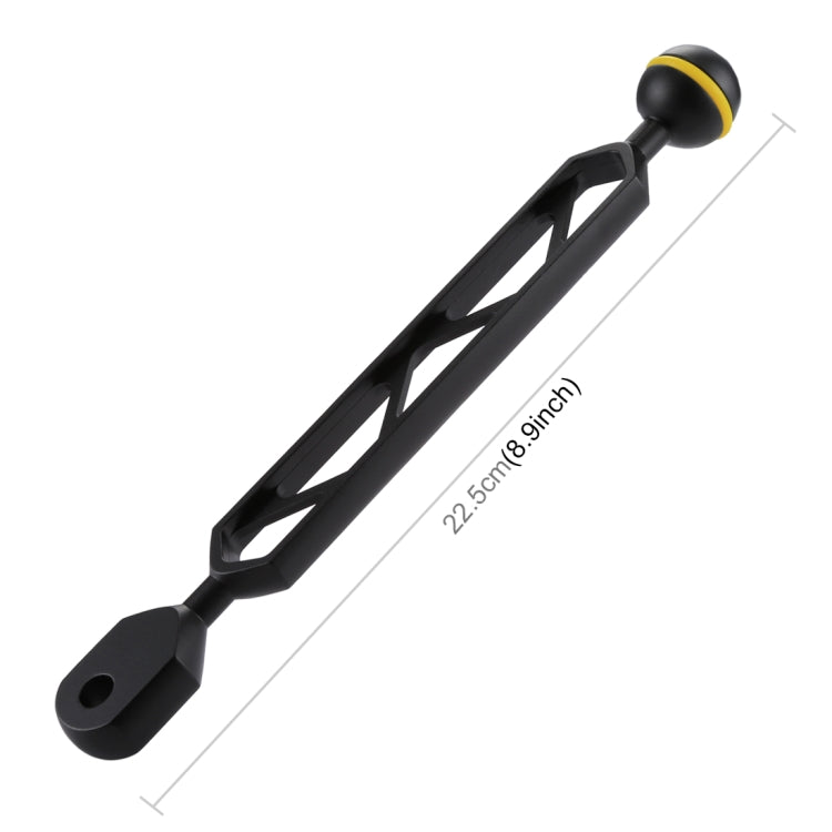 PULUZ 8 inch 20.3cm Aluminum Alloy Ball Arm for Underwater Torch / Video Light, Ball Diameter: 2.5cm - Diving Accessories by PULUZ | Online Shopping South Africa | PMC Jewellery | Buy Now Pay Later Mobicred