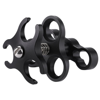 PULUZ Triple Ball Clamp Diving Camera Bracket Aluminum Spring Flashlight Clamp for Diving Underwater Photography System - Diving Accessories by PULUZ | Online Shopping South Africa | PMC Jewellery | Buy Now Pay Later Mobicred