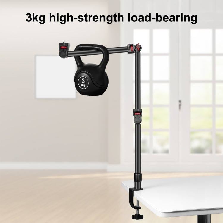 PULUZ Overhead Camera Mount C-Clamp Desk Stand Live Holder(Black) - free shipping - PMC Jewellery - Order now!
