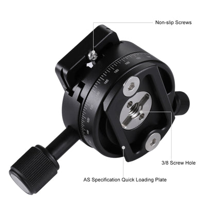 PULUZ Aluminum Alloy 360 Degree Rotation Panorama Ball Head with Quick Release Plate for Camera Tripod Head - Tripod Heads by PULUZ | Online Shopping South Africa | PMC Jewellery | Buy Now Pay Later Mobicred