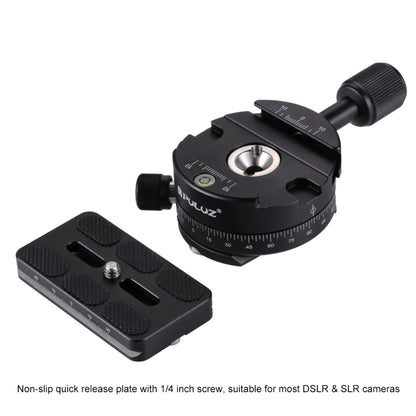 PULUZ Aluminum Alloy 360 Degree Rotation Panorama Ball Head with Quick Release Plate for Camera Tripod Head - Tripod Heads by PULUZ | Online Shopping South Africa | PMC Jewellery | Buy Now Pay Later Mobicred