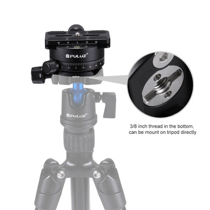 PULUZ Aluminum Alloy 360 Degree Rotation Panorama Ball Head with Quick Release Plate for Camera Tripod Head - Tripod Heads by PULUZ | Online Shopping South Africa | PMC Jewellery | Buy Now Pay Later Mobicred