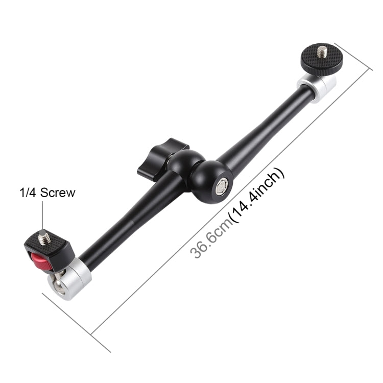 PULUZ 11 inch Aluminium Alloy Adjustable Articulating Friction Magic Arm - Camera Gimbal by PULUZ | Online Shopping South Africa | PMC Jewellery | Buy Now Pay Later Mobicred